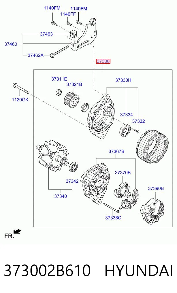 373002B610 Hyundai/Kia Авто генератор