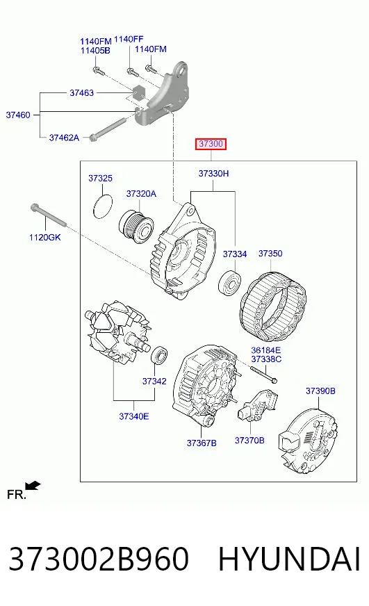 373002B960 Hyundai/Kia Авто генератор