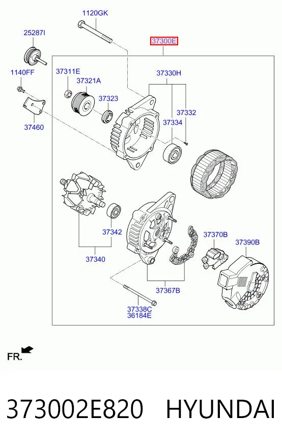 373002E820 Hyundai/Kia Авто генератор