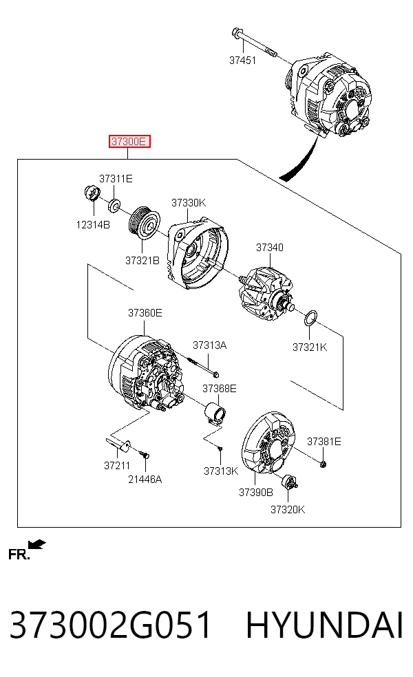 Авто генератор на Hyundai Santa Fe IV TM, TMA