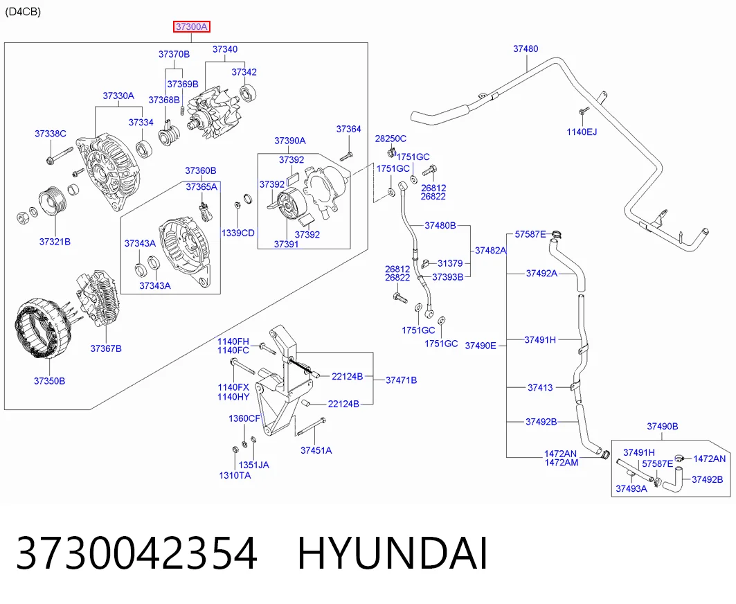 Генератор Chrysler 3730042910 ціна, від 177.92 USD