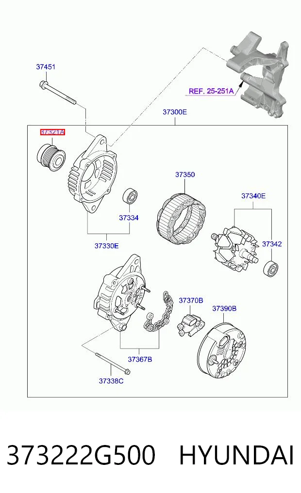 Шків генератора DC2720 BGA