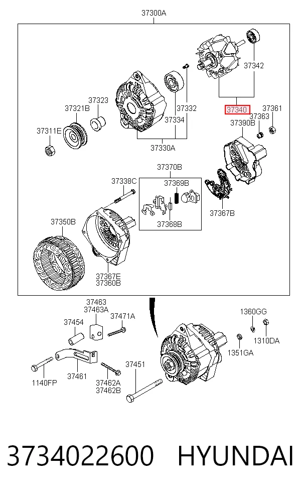 Купити Якір генератора KIA Ceed  ED