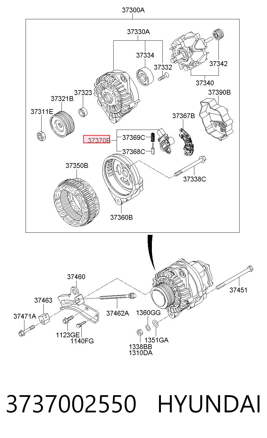3737002550 Chrysler Реле-регулятор (напруги)