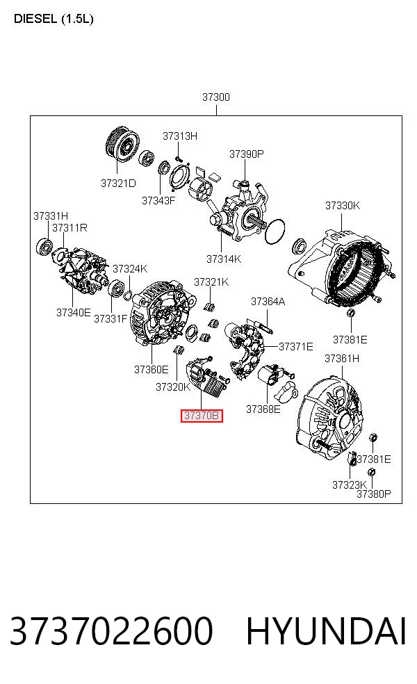 3737022600 Chrysler Реле-регулятор (напруги)