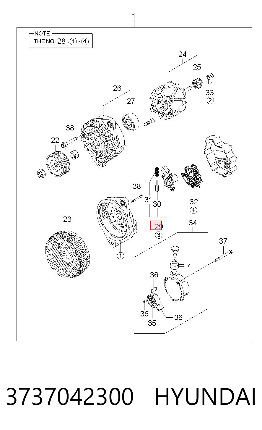 Реле генератора 3737042300 Chrysler