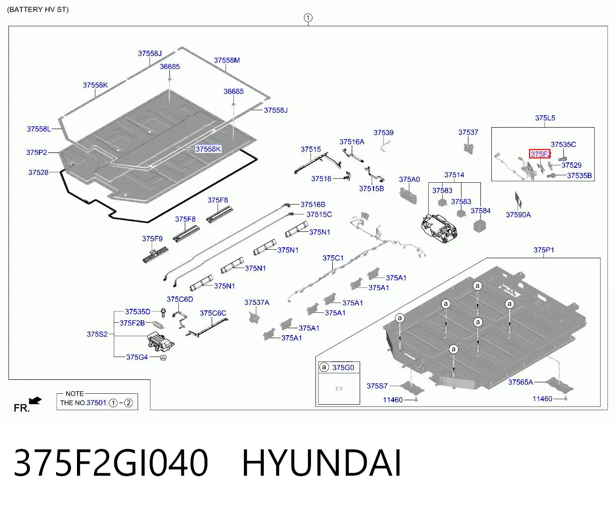 375F2GI040 Hyundai/Kia Запобіжник