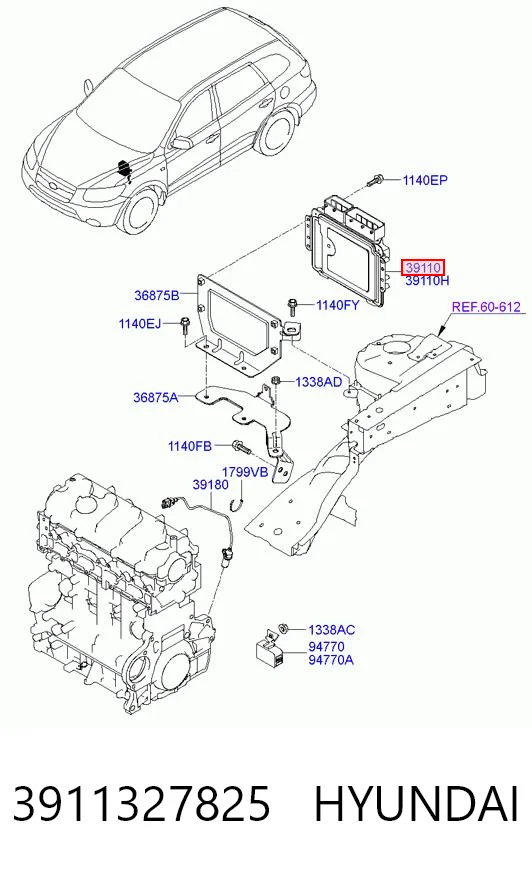 ЕБУ Hyundai Santa Fe II позашляховик (CM) (2006 - 2012) ціна, від 63.35 USD