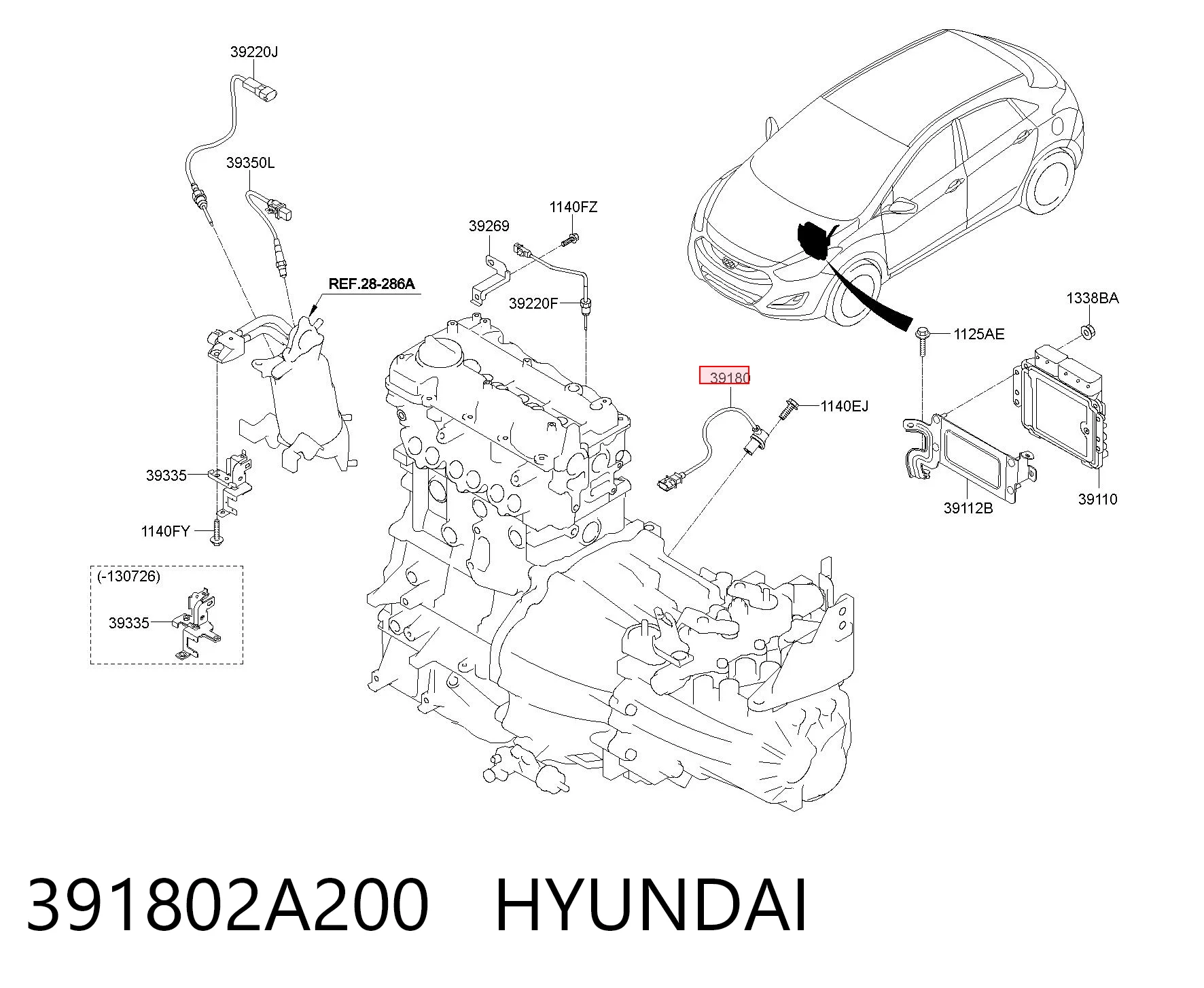 391802A200 Hyundai/Kia ДПКВ
