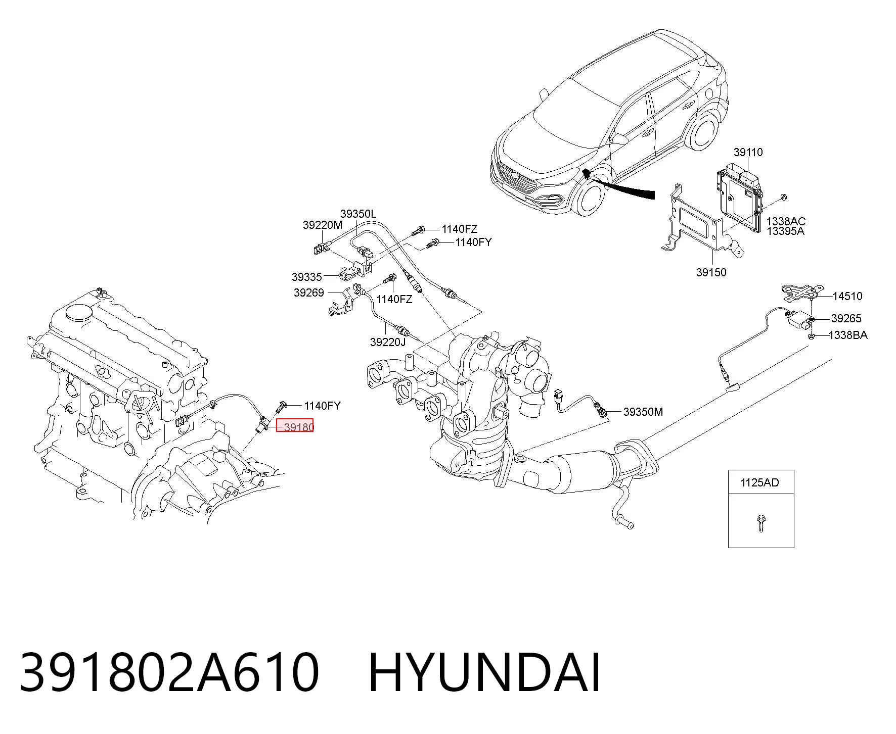 391802A610 Hyundai/Kia ДПКВ