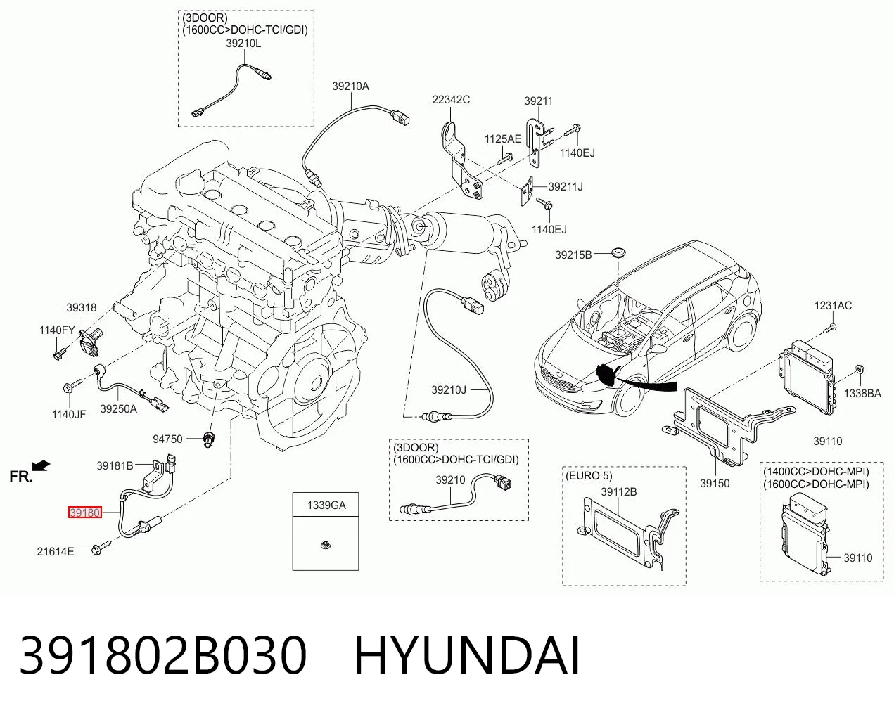 391802B030 Hyundai/Kia ДПКВ