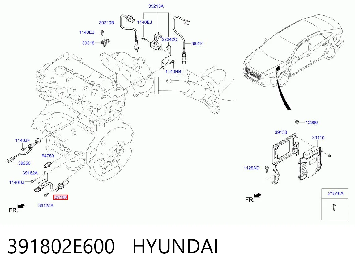 391802E600 Hyundai/Kia ДПКВ