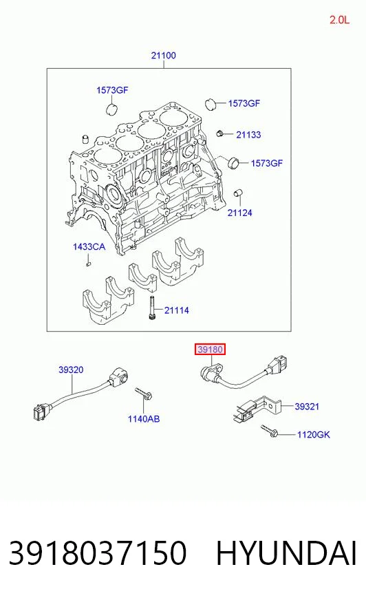 Купити Датчик колінвала Hyundai Coupe II GK