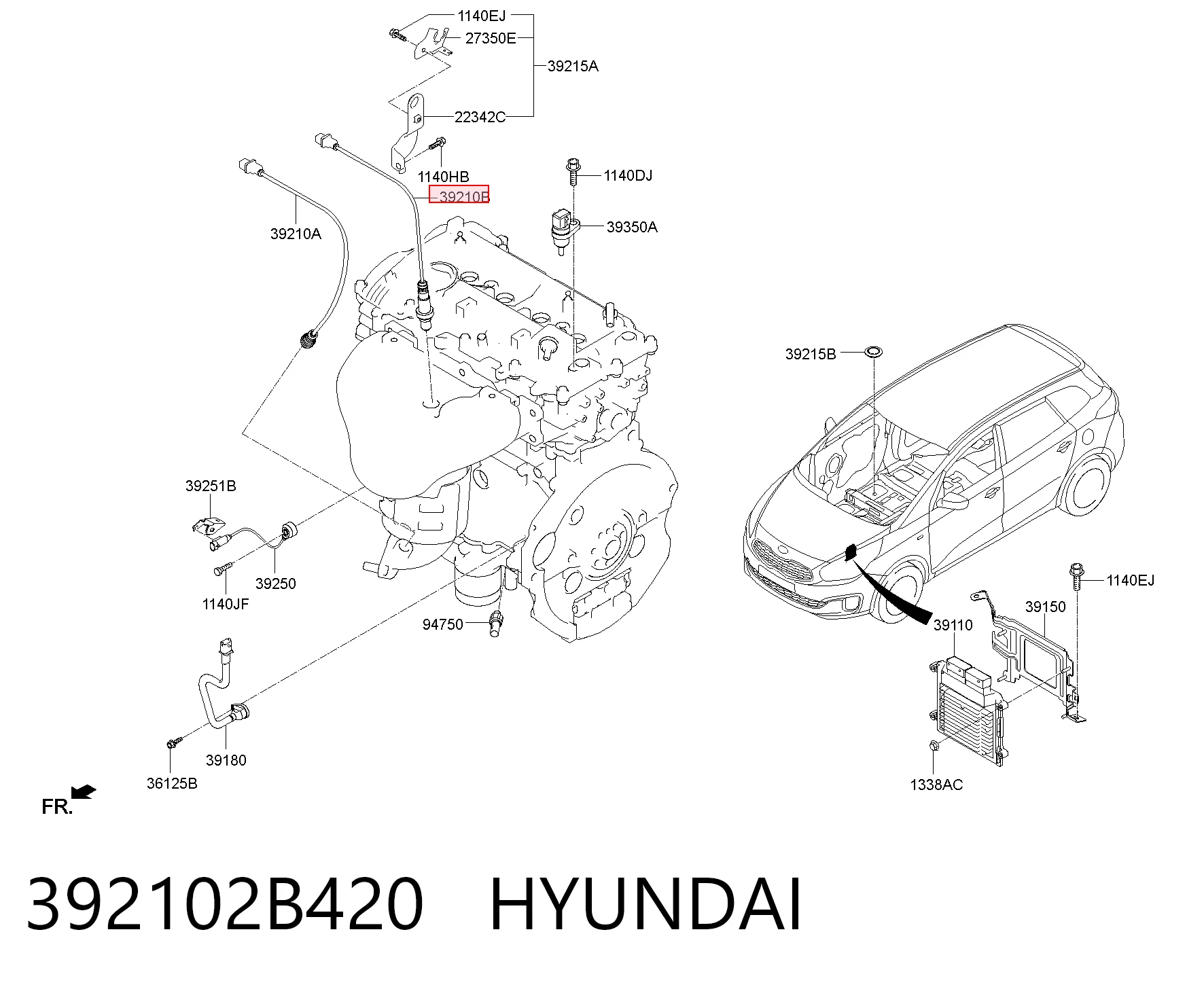 Лямбдазонд, датчик кисню до каталізатора General Motors 855482 ціна, від 63.89 USD