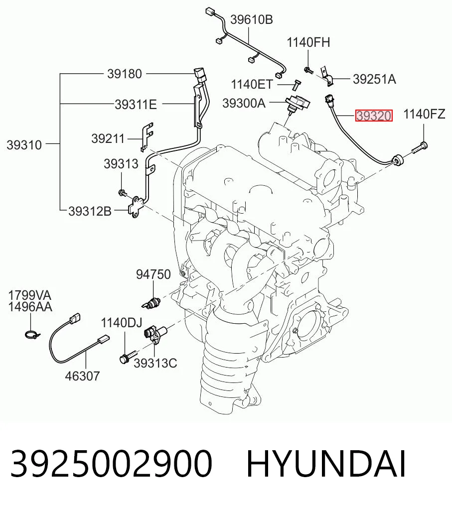 Датчик детонації Hyundai I10 хетчбек (PA) (2007 - 2010) ціна, від 31.68 USD