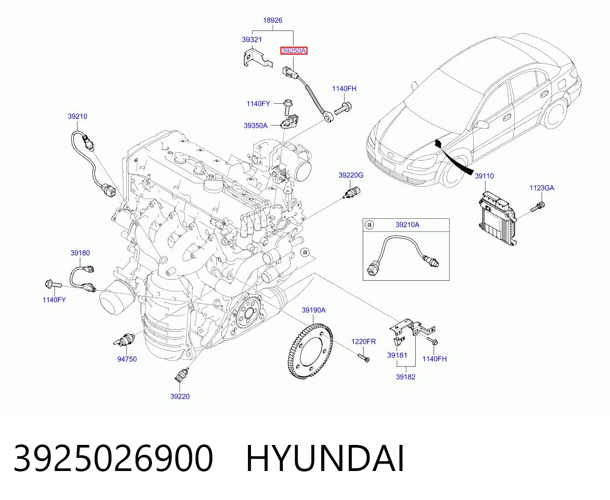 Купити Датчик детонації KIA Rio II JB