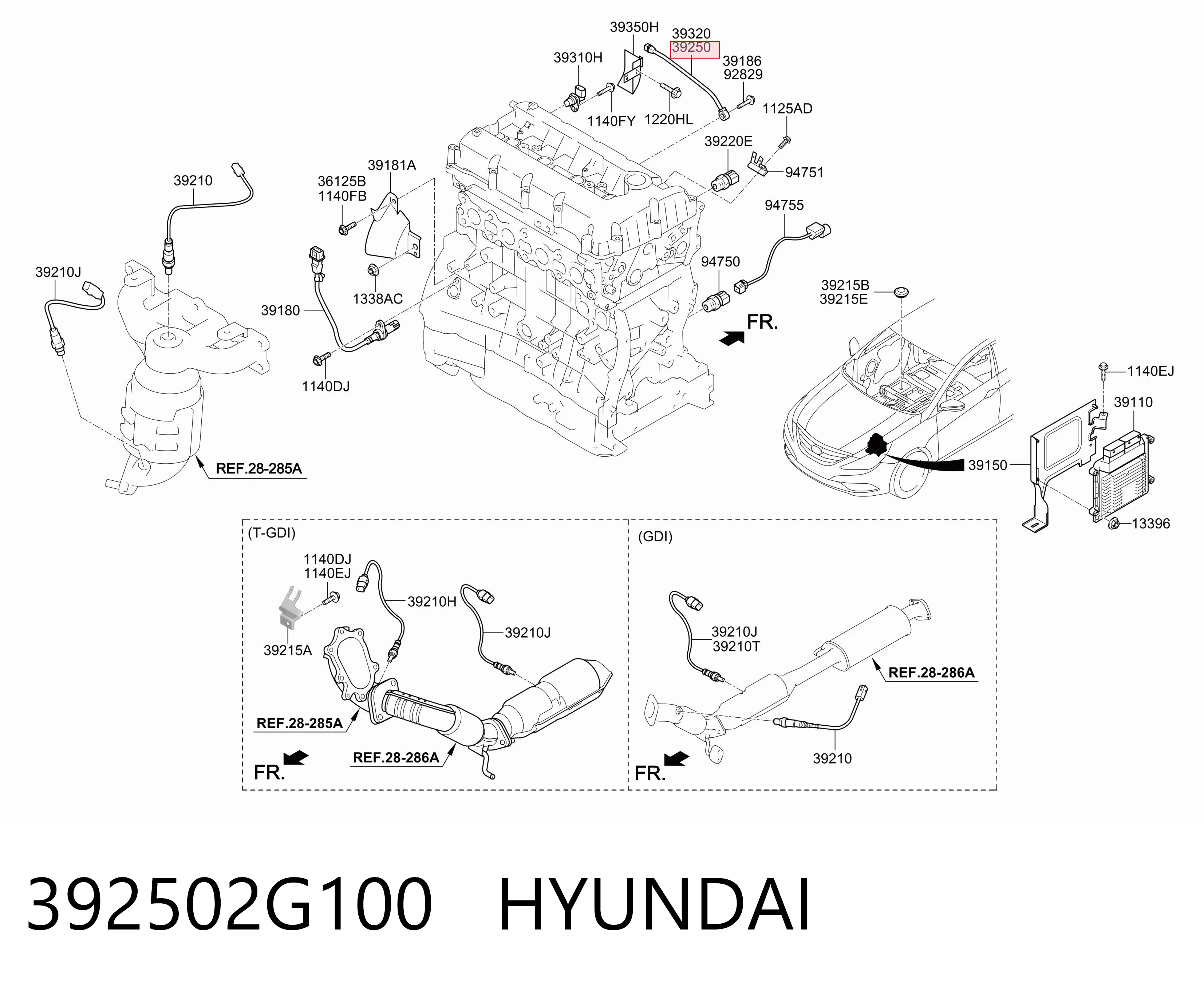 Купити Датчик детонації Hyundai Sonata V NF