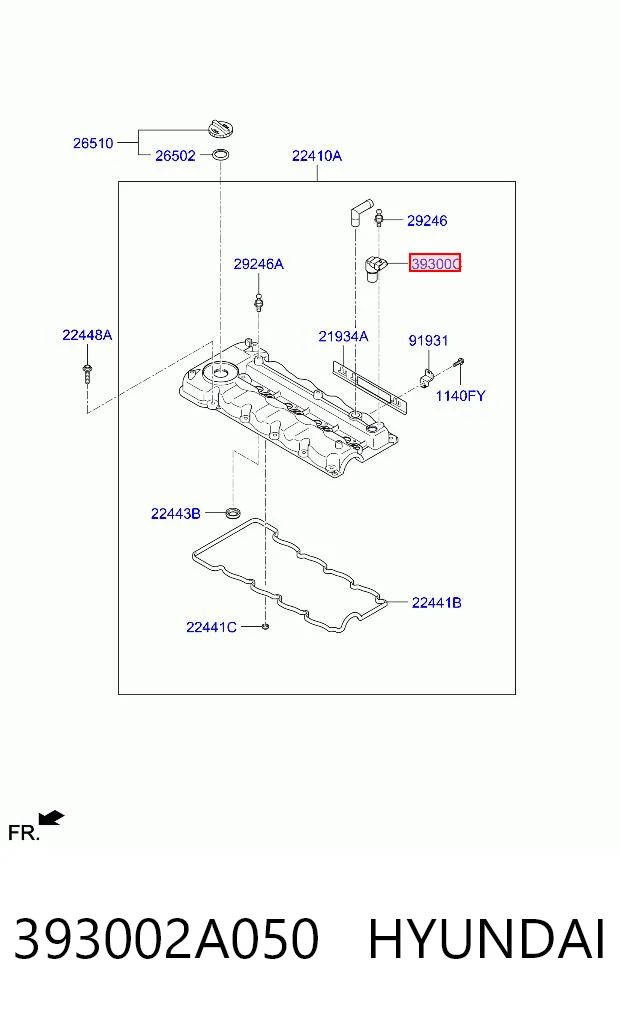393002A050 Hyundai/Kia Датчик розподільного вала