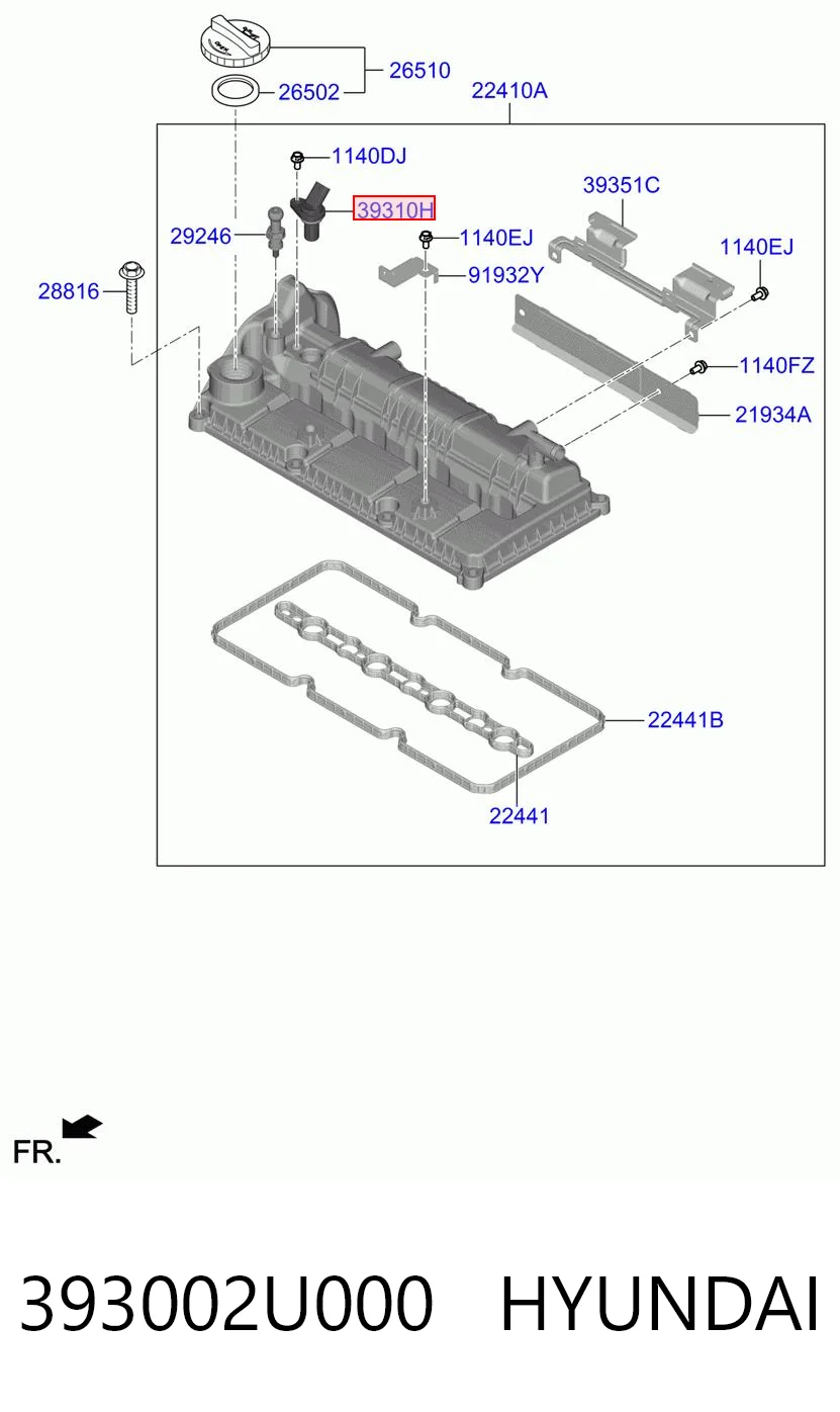 393002U000 Hyundai/Kia Датчик розподільного вала