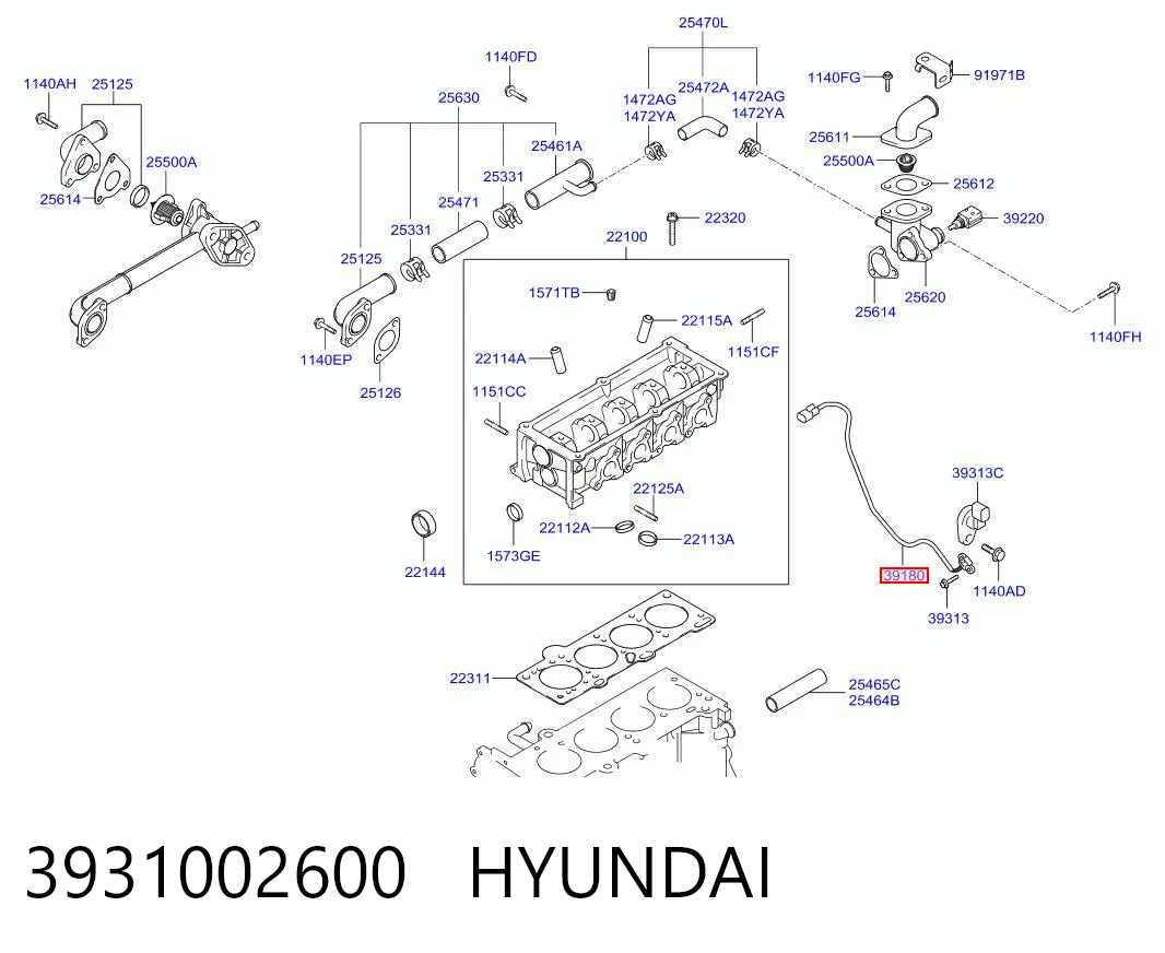  Датчик колінвала Hyundai Getz 