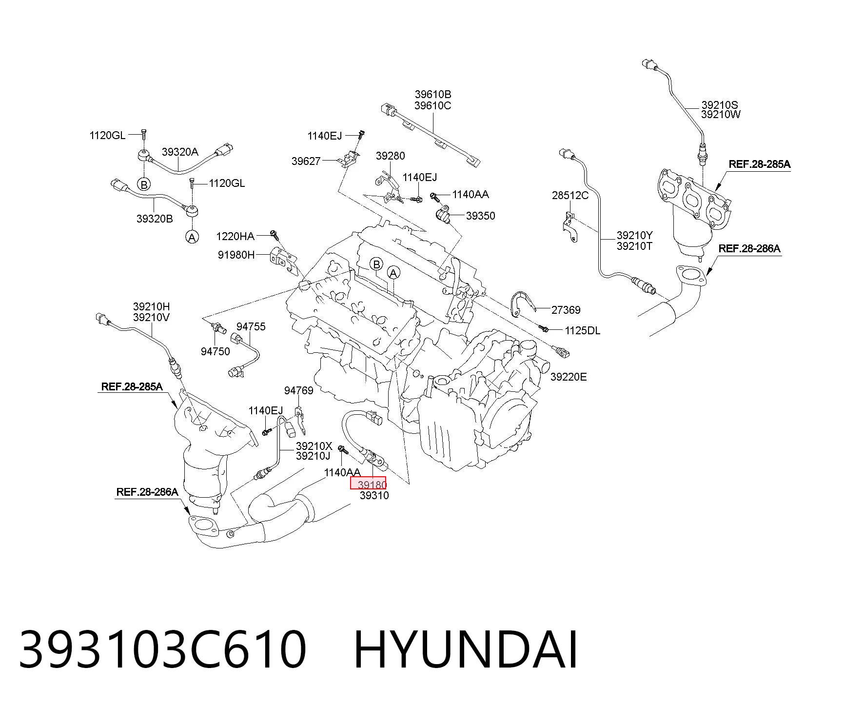 393103C610 Hyundai/Kia ДПКВ
