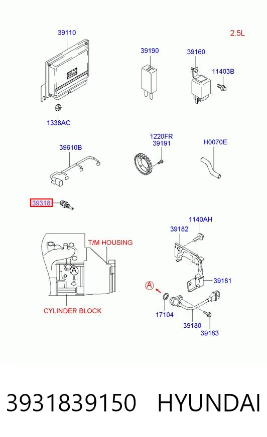 3931839150 Hyundai/Kia Датчик розподільного вала