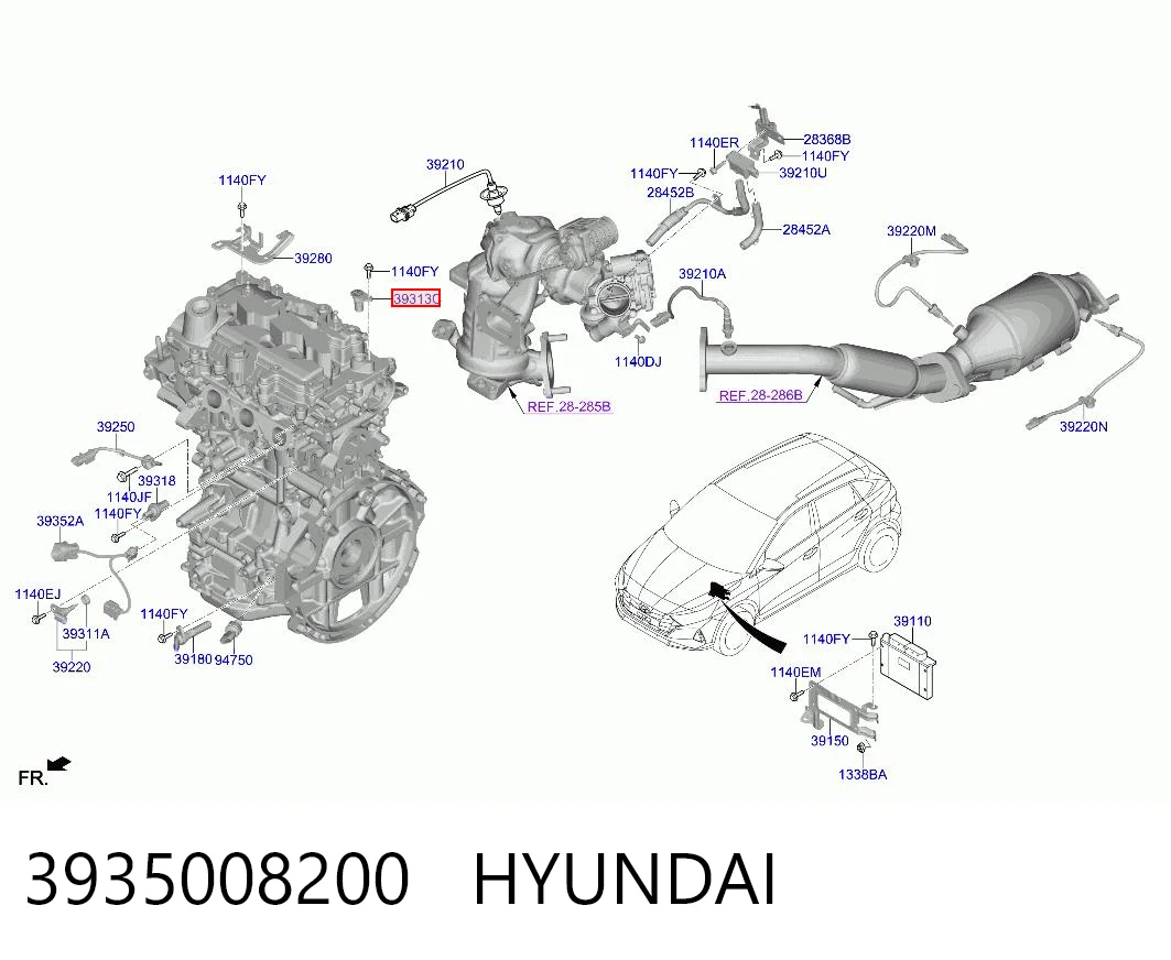 3935008200 Hyundai/Kia Датчик розподільного вала