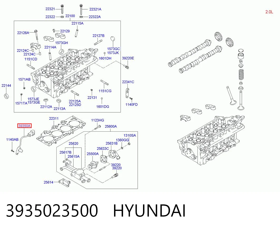 Датчик Холла на Hyundai Coupe II GK