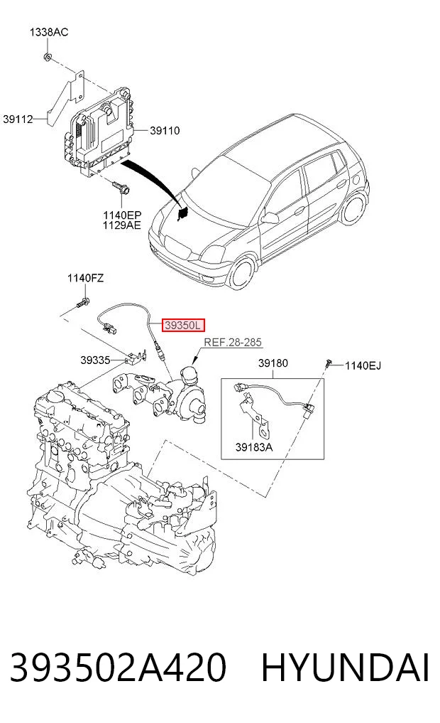  Лямбда-зонд Hyundai I10 
