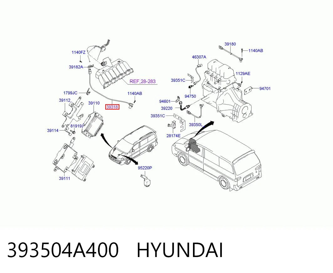 Датчик фаз Hyundai H200 фургон (2000 - 2026) ціна, від 18.42 USD