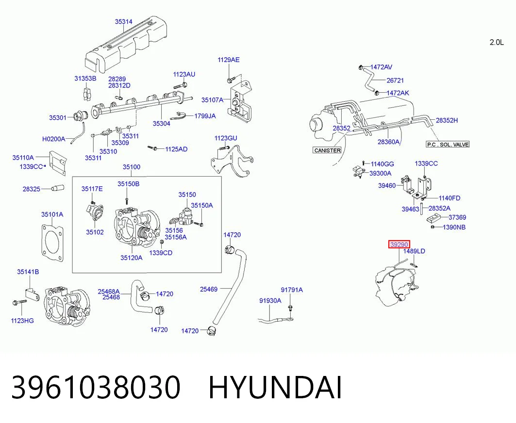 3961038030 Hyundai/Kia 