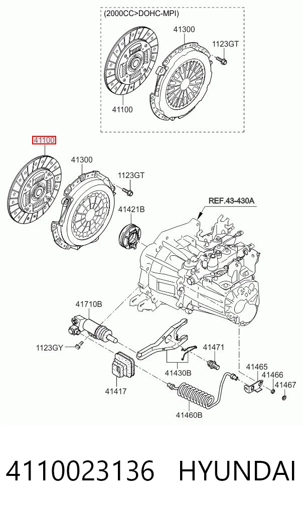 Зчеплення Hyundai SOLARIS I седан (SBR11) (2011 - 2017) ціна, від 38.47 USD
