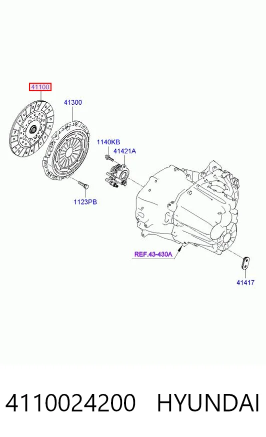 Купити Диск зчеплення Hyundai Santa Fe III DM