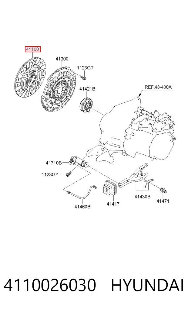 4110026030 Hyundai/Kia