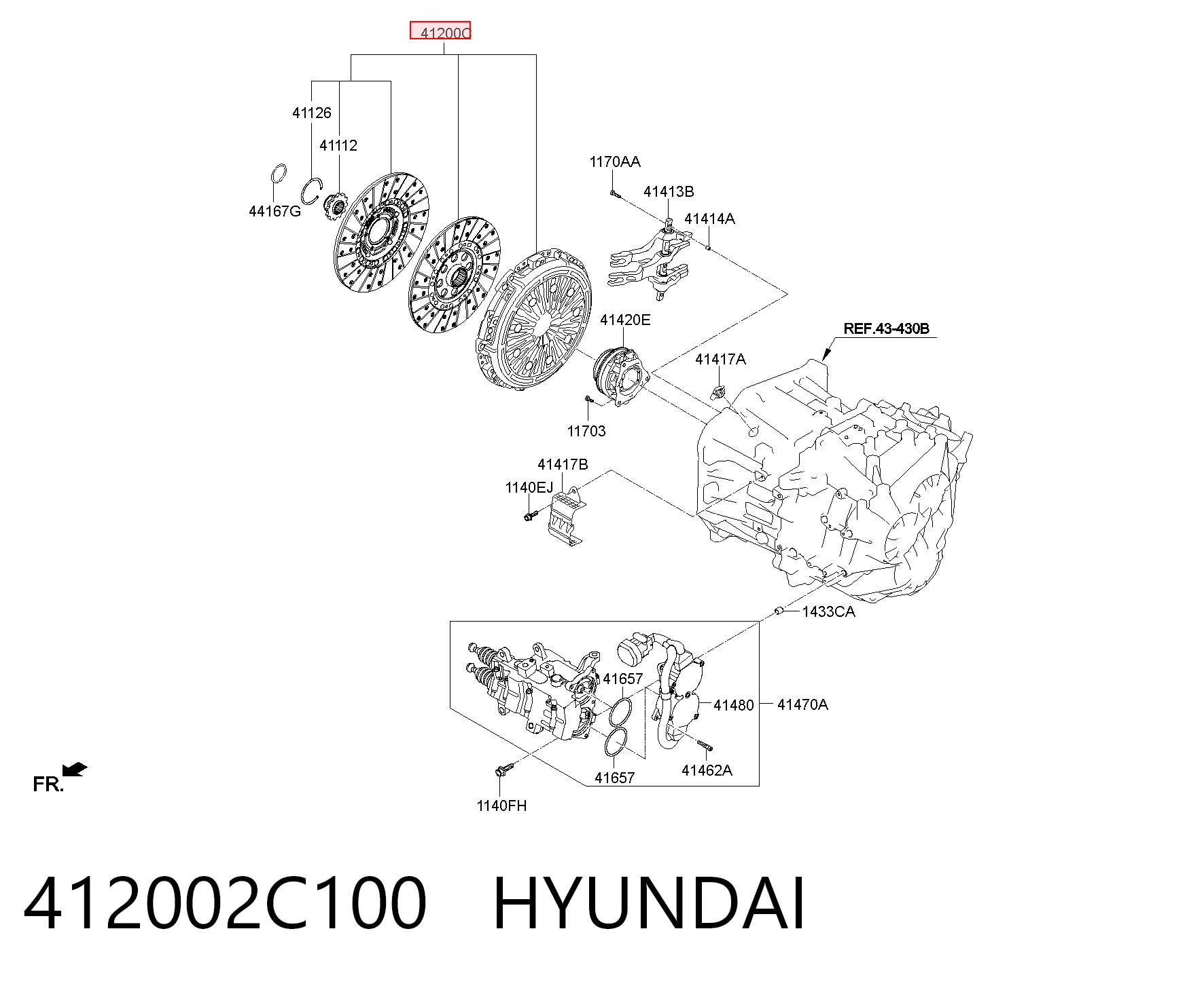 Зчеплення EBY413177A8346 Glossyautoparts
