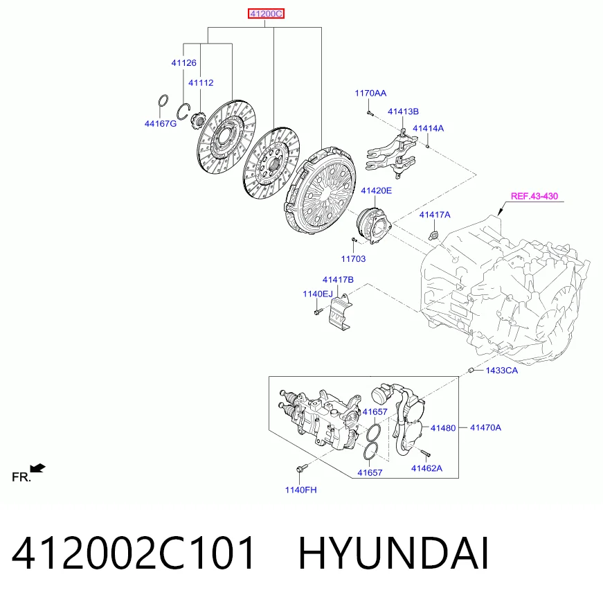 EBY413177A8346 Glossyautoparts Зчеплення в зборі
