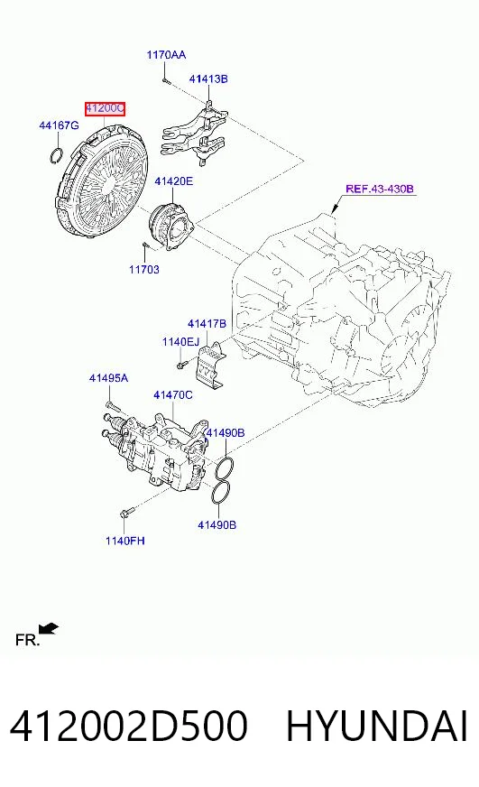 412002D500FFF Honda Зчеплення в зборі