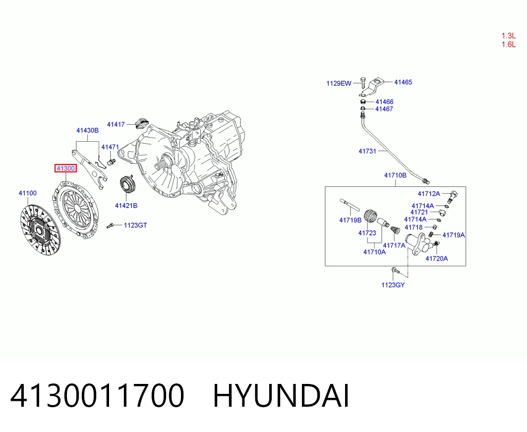 Натискний диск зчеплення на Hyundai Getz  