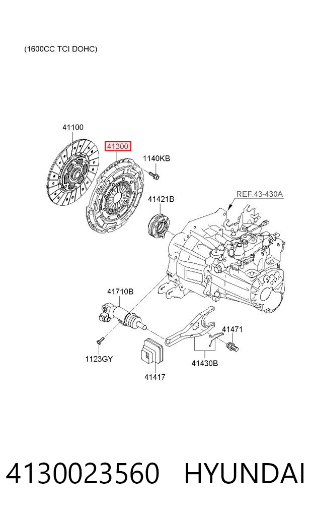 Пелюстковий кошик зчеплення Hyundai I30 хетчбек (FD) (2007 - 2011) ціна, від 31.68 USD