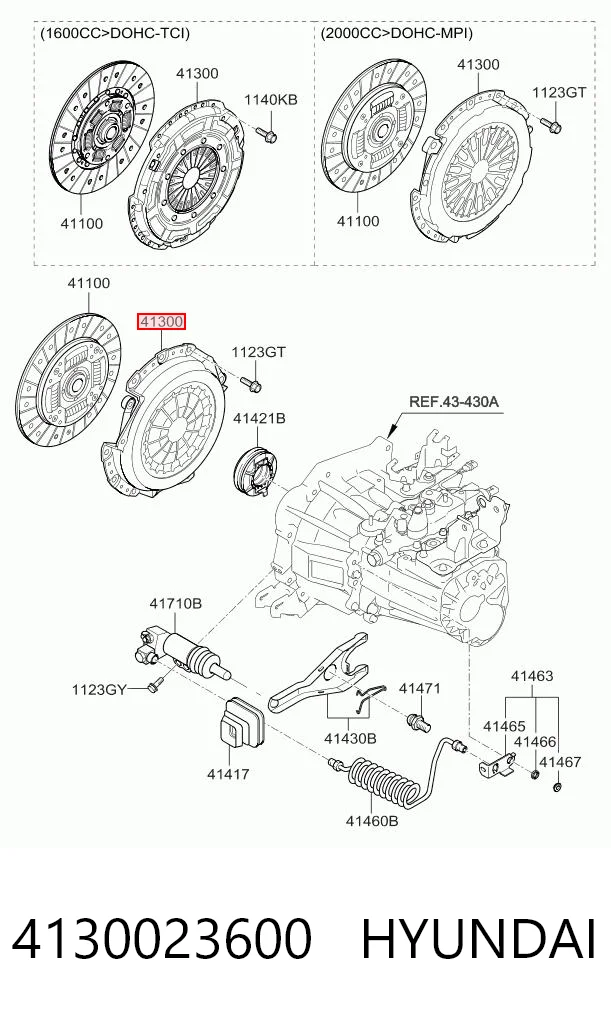 Пелюстковий кошик зчеплення KIA Ceed хетчбек (ED) (2006 - 2012) ціна, від 40.24 USD