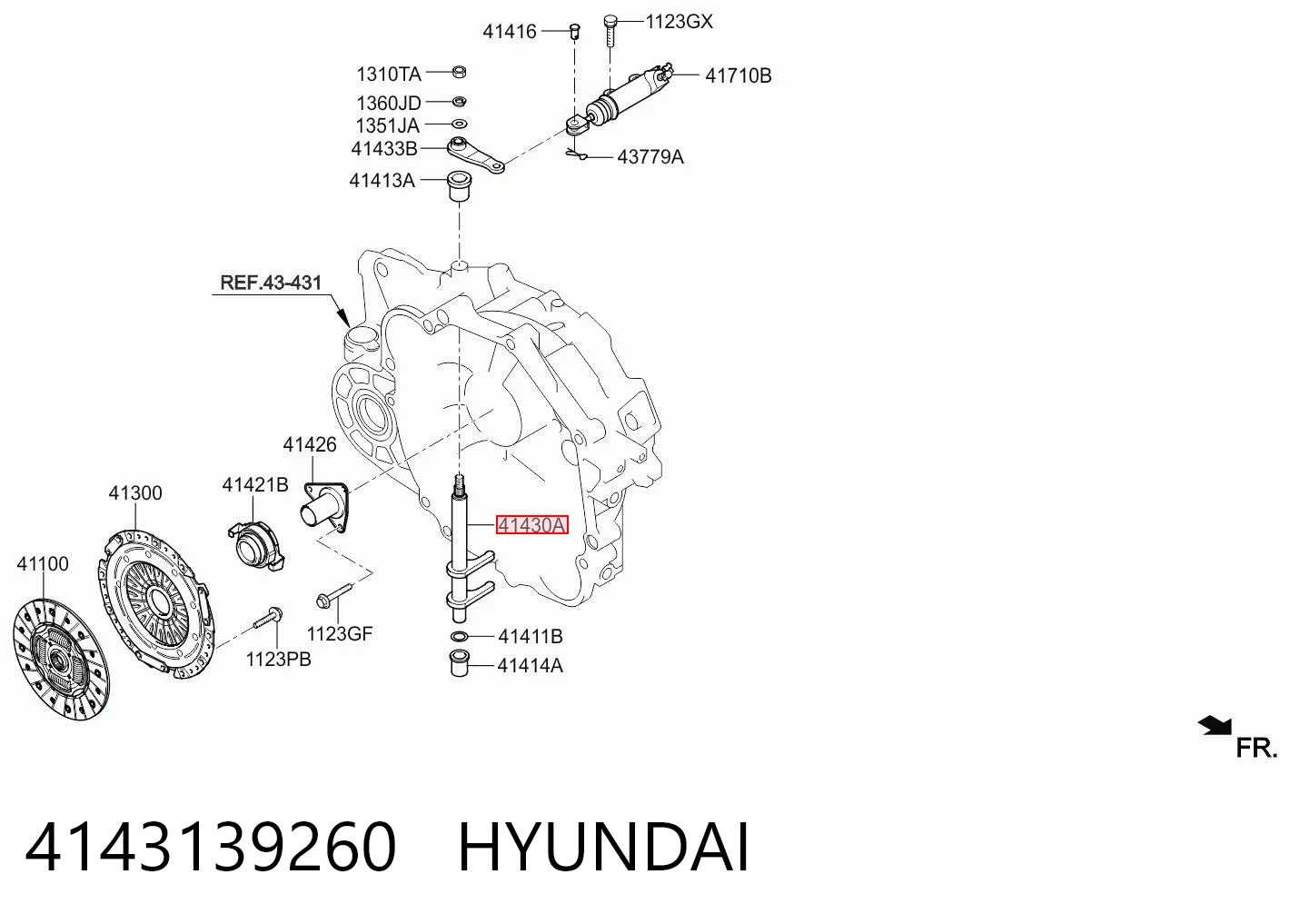 Вилка зчеплення на Hyundai Tucson II TM