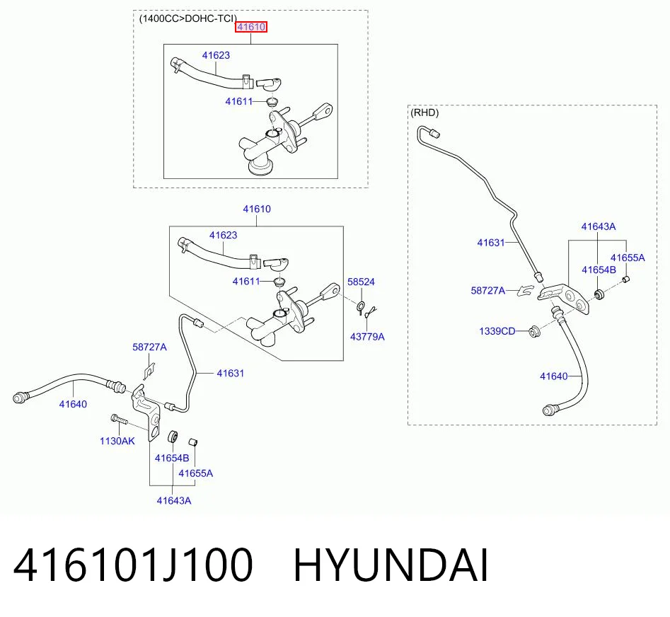 Головний циліндр зчеплення Hyundai I10 
