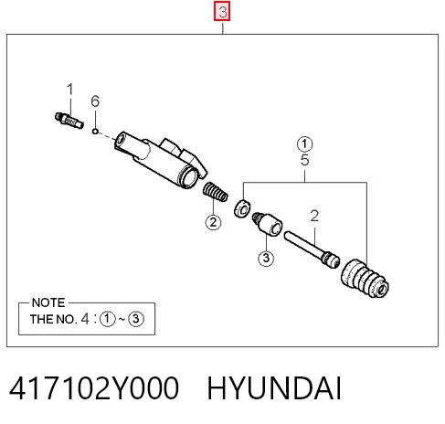 Купити Робочий циліндр зчеплення KIA Carens I FJ
