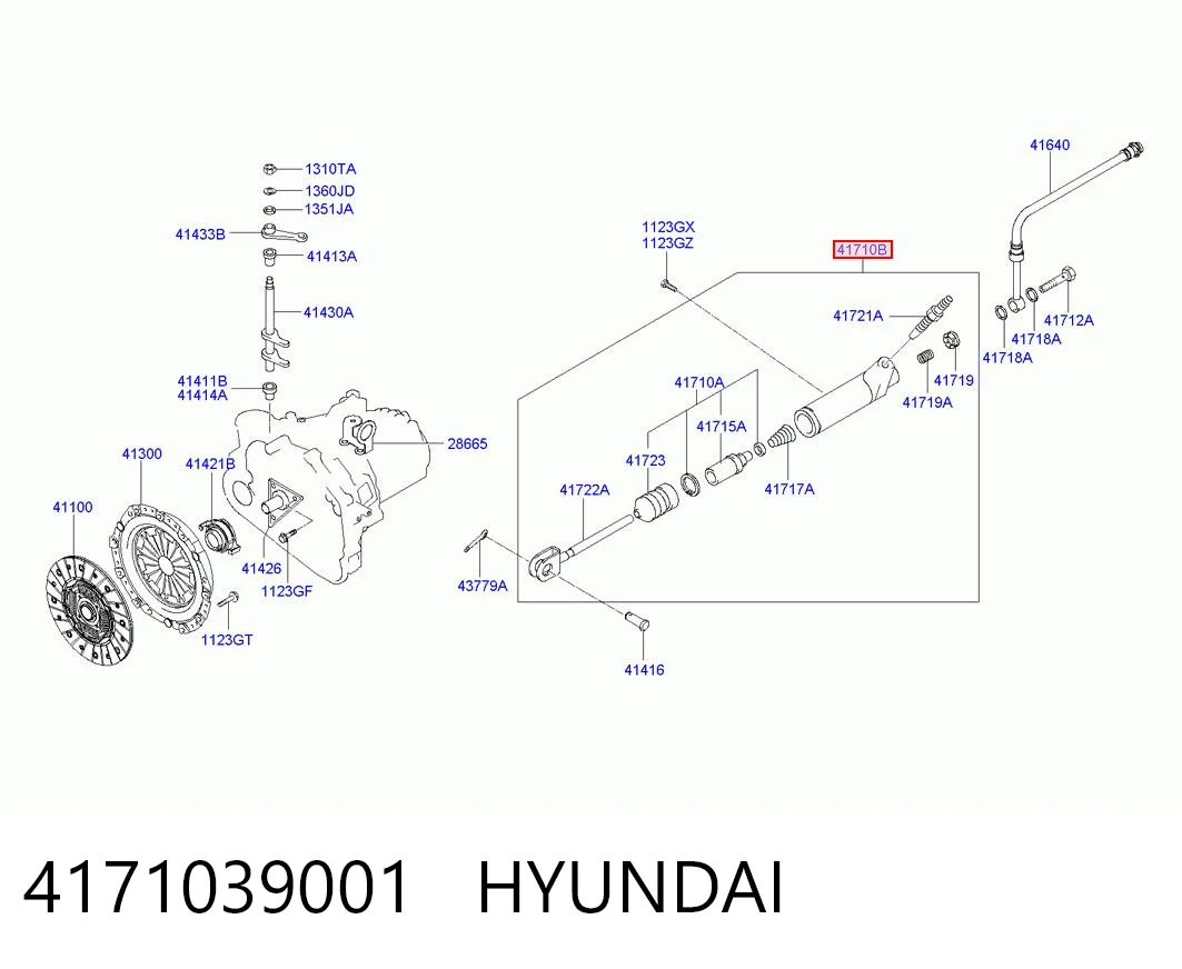 4171039001 Hyundai/Kia Циліндр зчеплення робочий