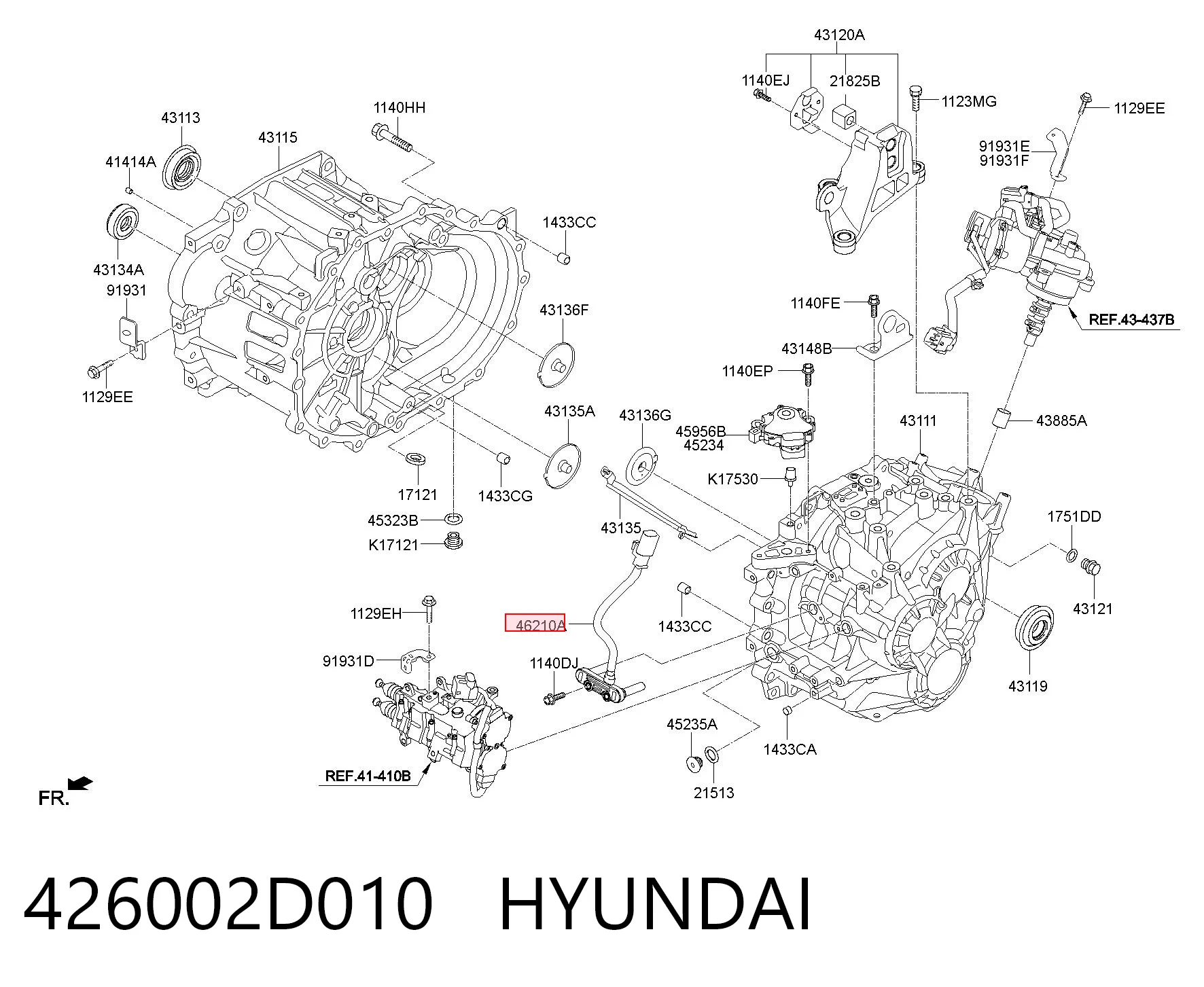 426002D010 Hyundai/Kia Датчик швидкості спідометра