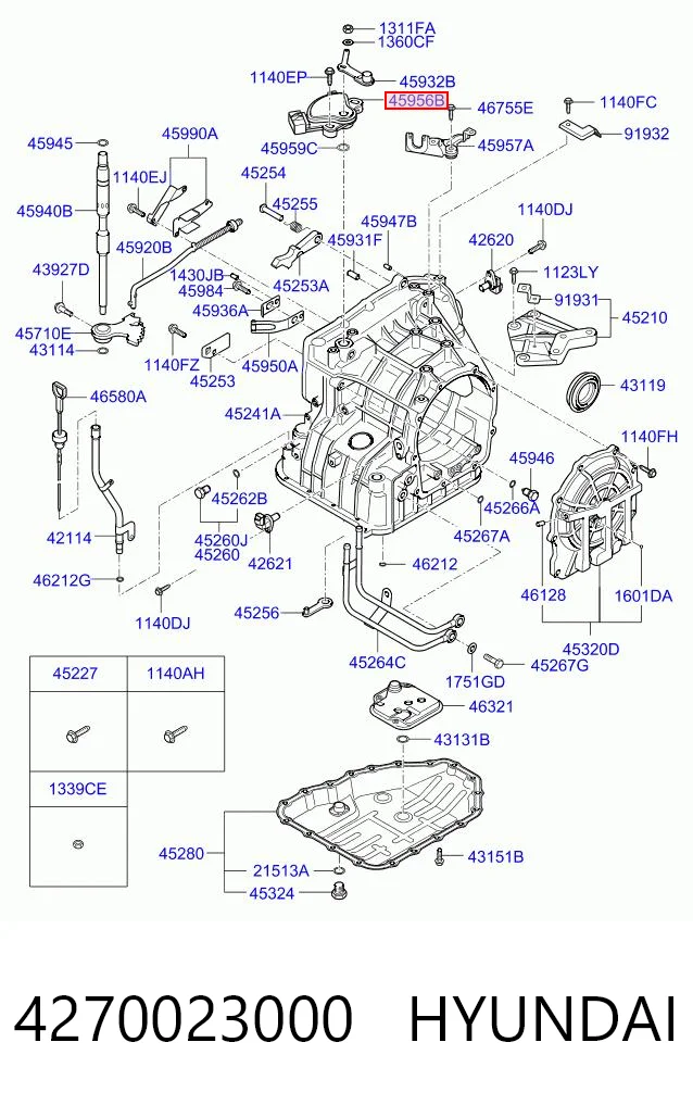 4270023000 Hyundai/Kia Датчик положення селектора АКПП