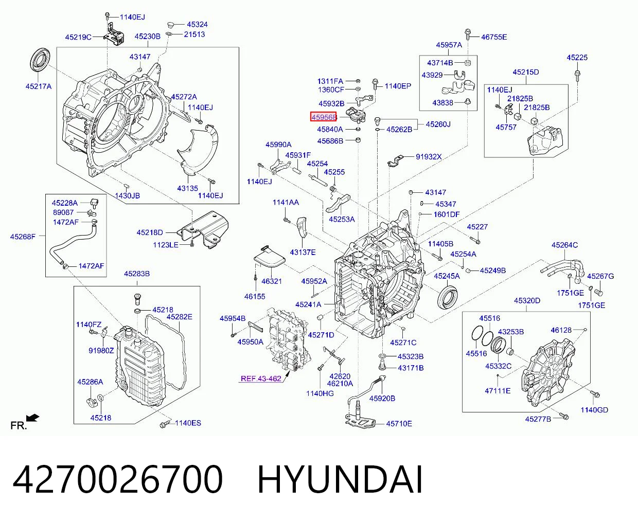 4270026700 Hyundai/Kia Датчик положення селектора АКПП