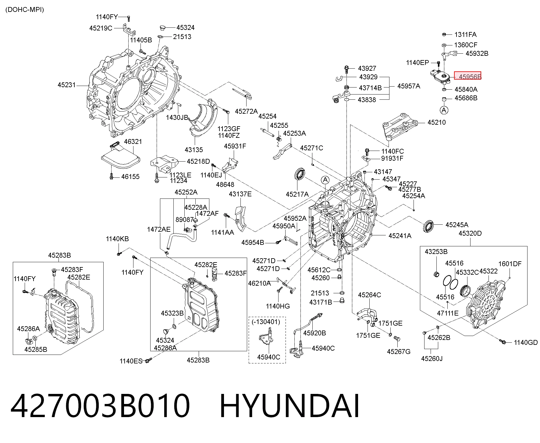 427003B010 Hyundai/Kia Датчик швидкості АКПП
