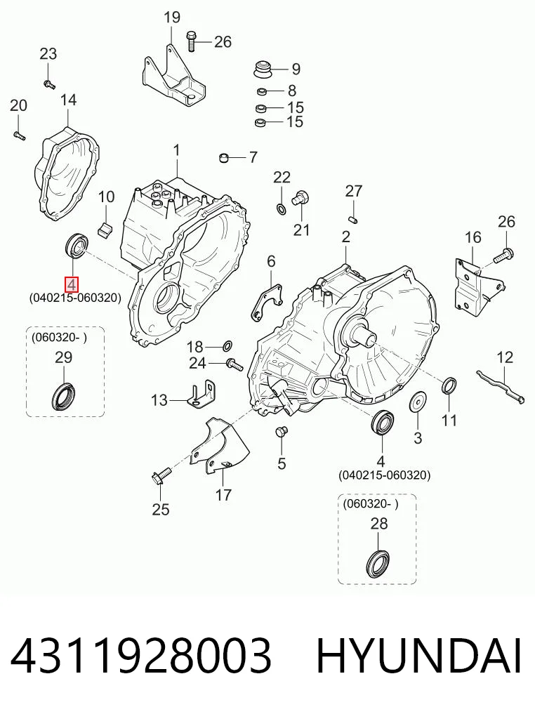 4311928003 Chrysler Сальник піввісі переднього моста, лівої
