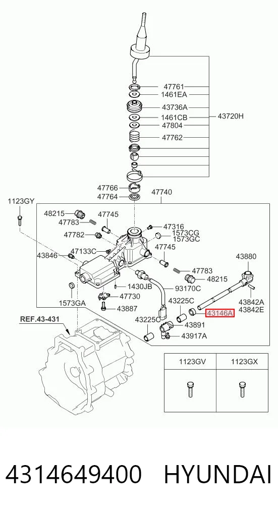 4314649400 Hyundai/Kia